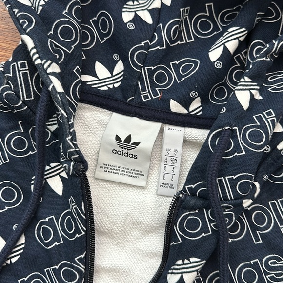 ADIDAS LOGO ZIP UP HOODIE - Picture 7 of 10